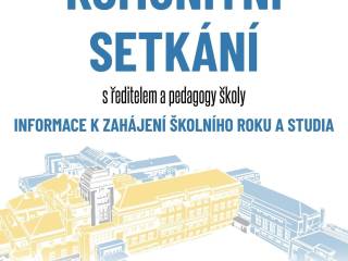 Pozvánka na třídní schůzky budoucích prvních ročníků a komunitní setkání